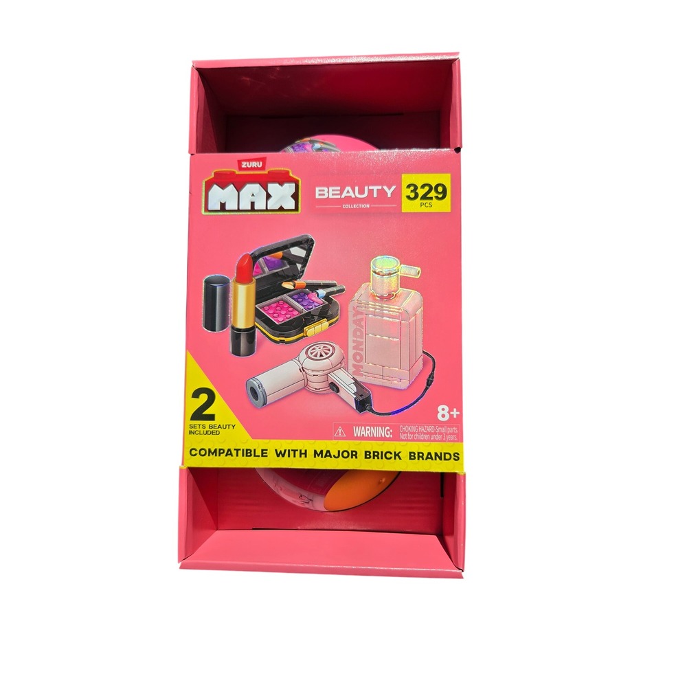 Zuru MAX Beauty Collection Building Bricks 329 Pcs Pink New 2 Sets Included 8+